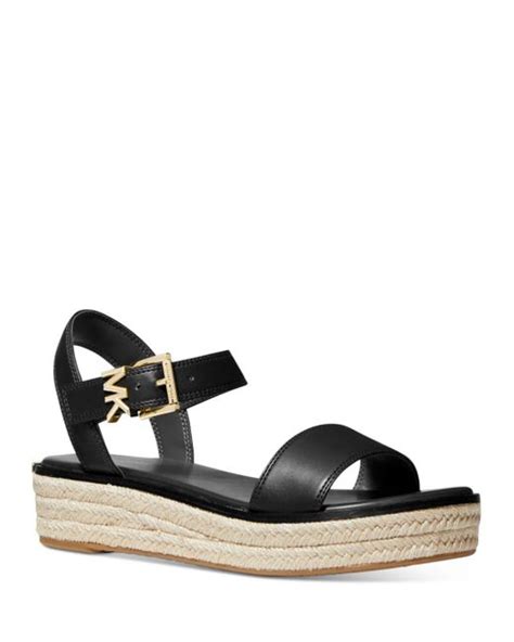 zwarte sandalen michael kors|michael kors black sandals women.